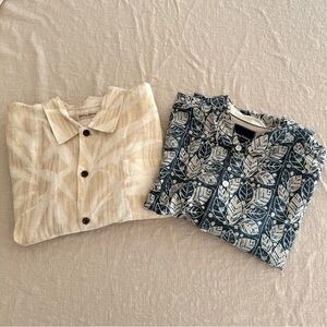 Tommy Bahama Men’s Bundle Silk Cotton Linen Tropical Button Down Shirts XXL